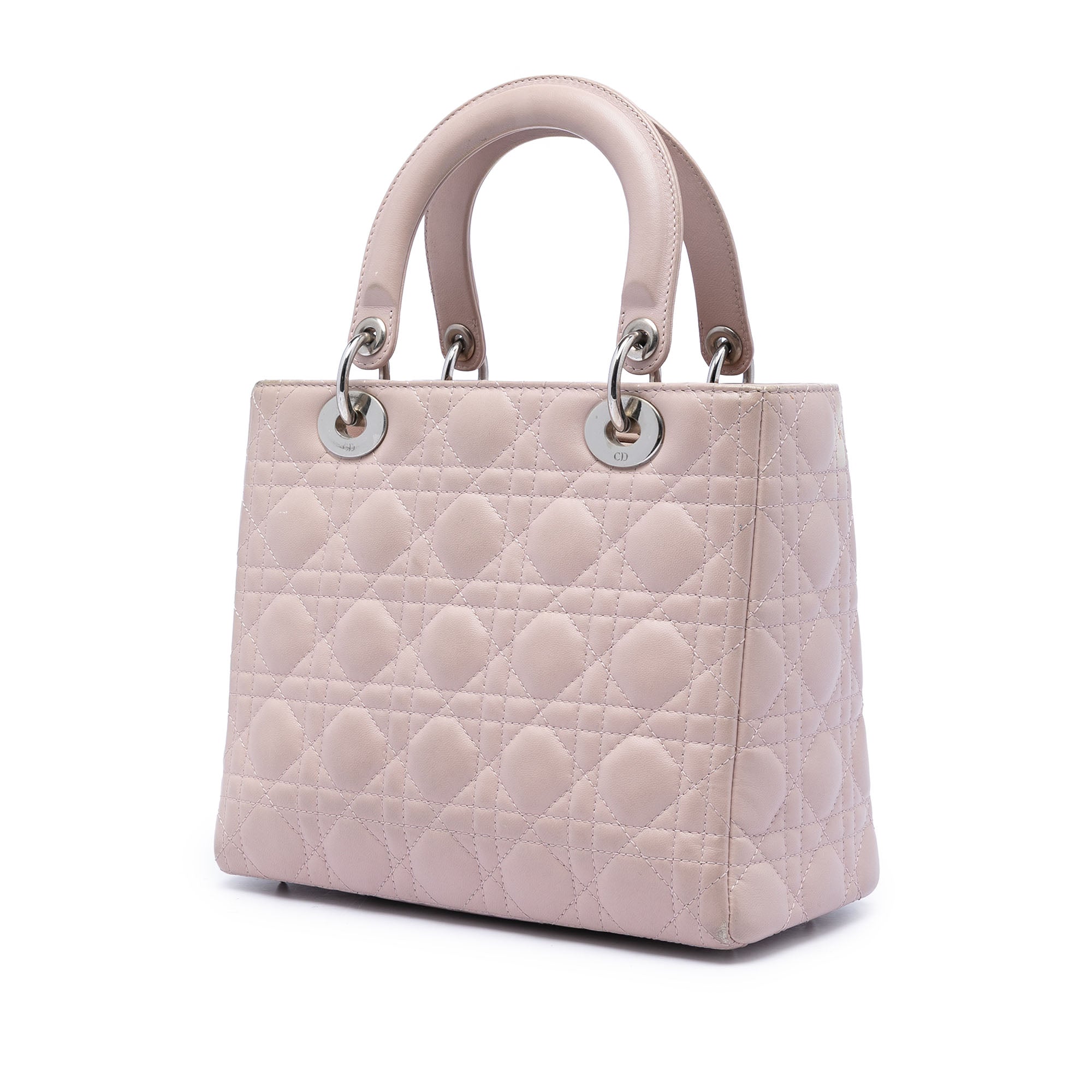 Medium Lambskin Cannage Lady Dior - Image 2