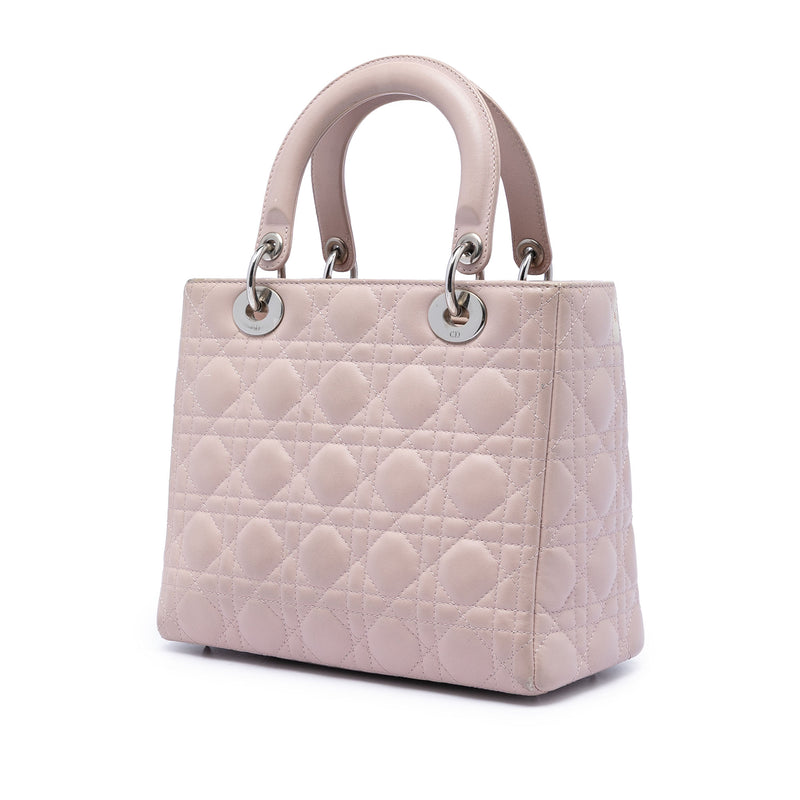 Medium Lambskin Cannage Lady Dior - Image 2