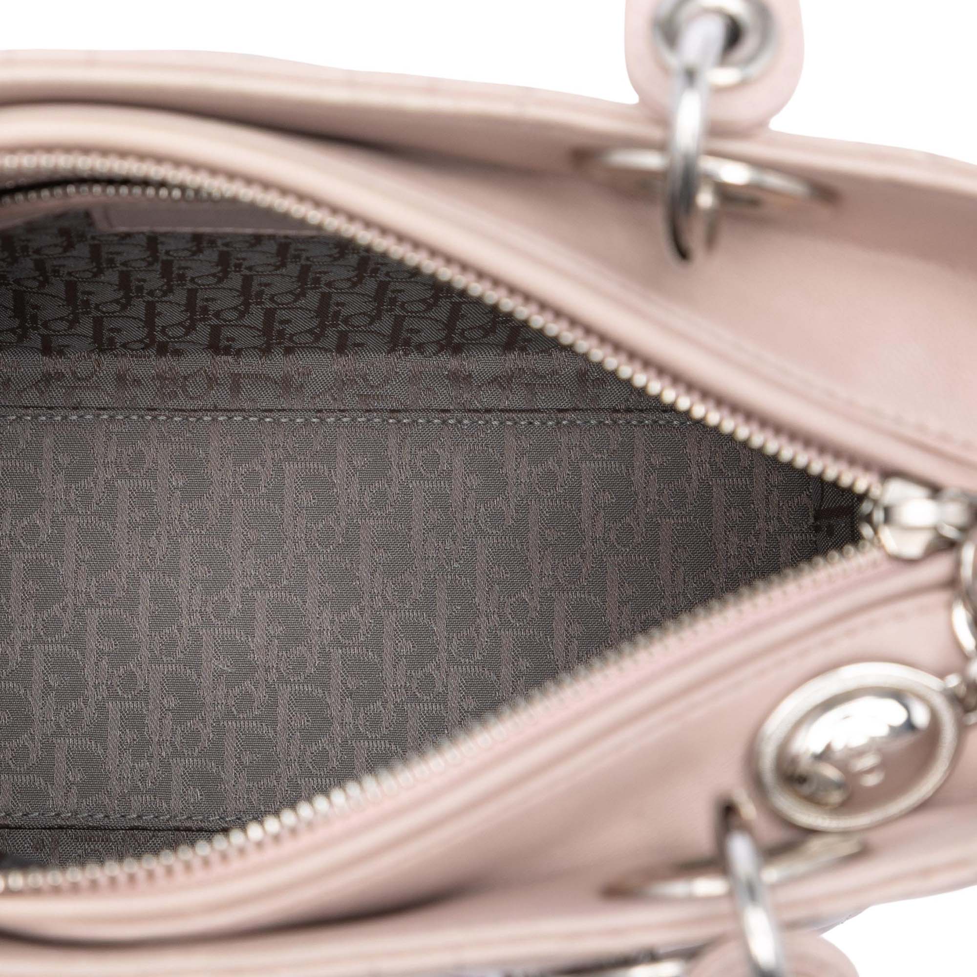 Medium Lambskin Cannage Lady Dior - Image 4