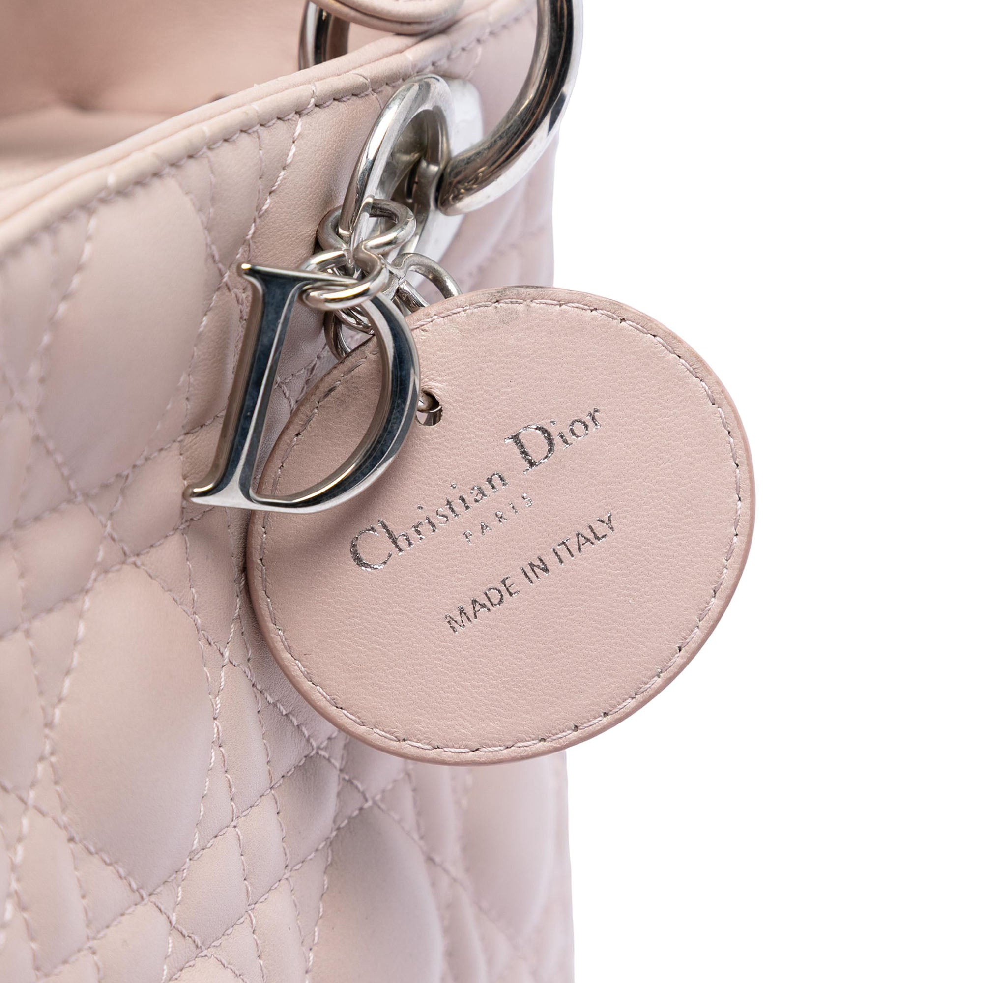 Medium Lambskin Cannage Lady Dior - Image 5