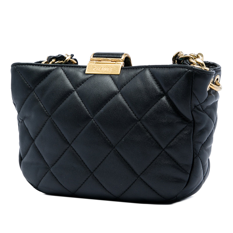 CC Quilted Lambskin Chain Hobo Bag - Image 2