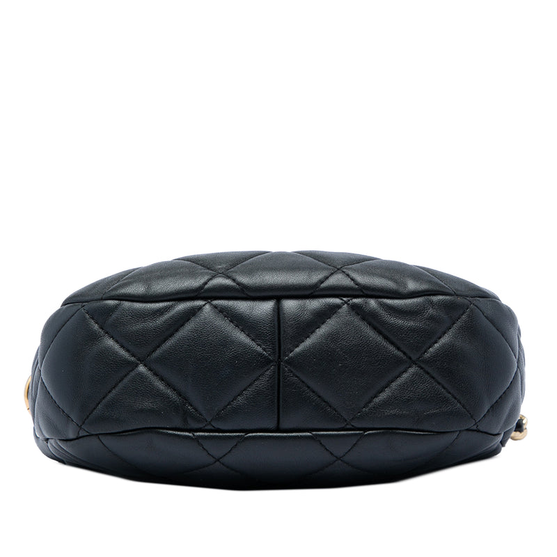CC Quilted Lambskin Chain Hobo Bag - Image 3