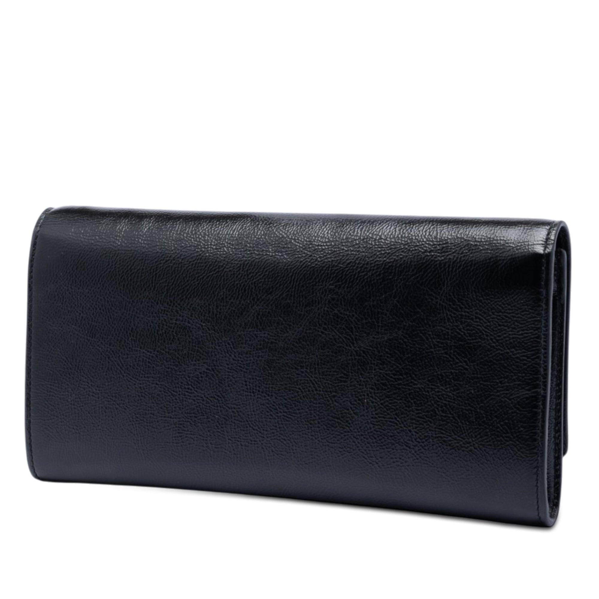 Small Textured Patent Monogram Belle De Jour Clutch - Image 2