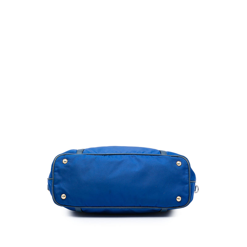 Saffiano Trimmed Tessuto Zip Top Convertible Tote - Image 3