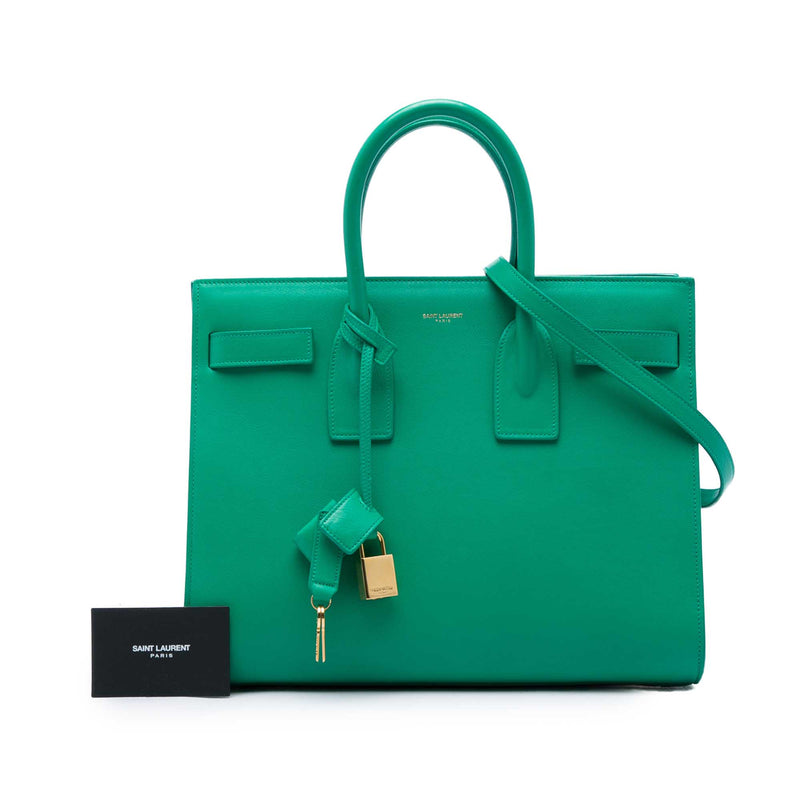 Small Leather Sac De Jour Satchel - Image 7