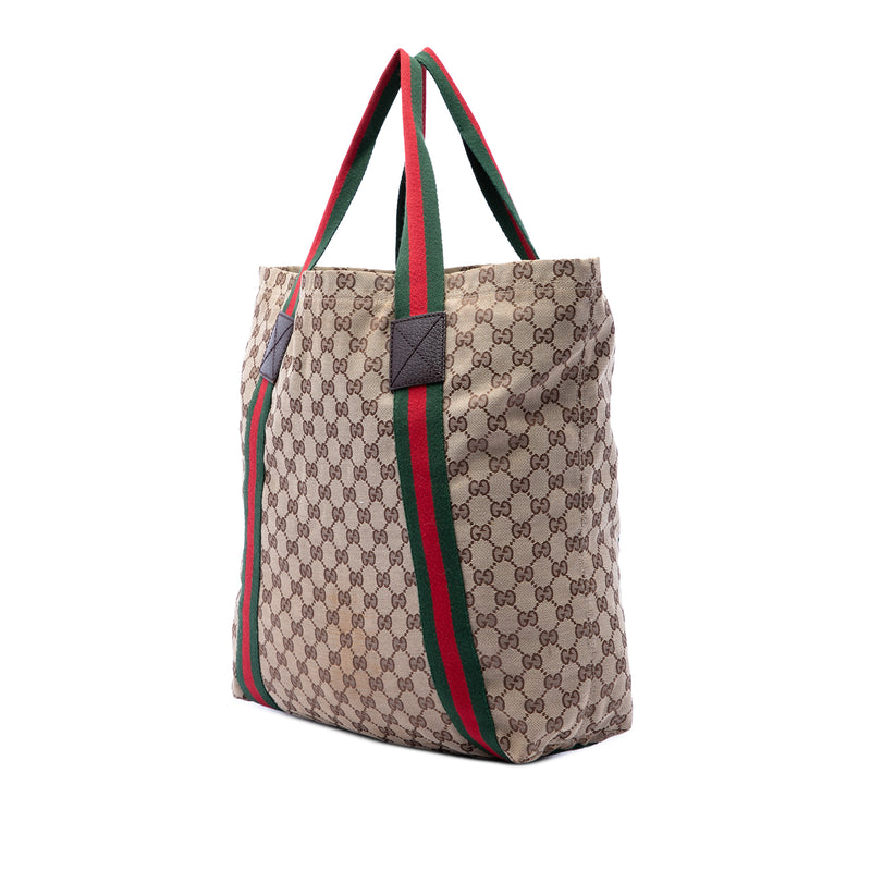 GG Canvas Web Tote - Image 2