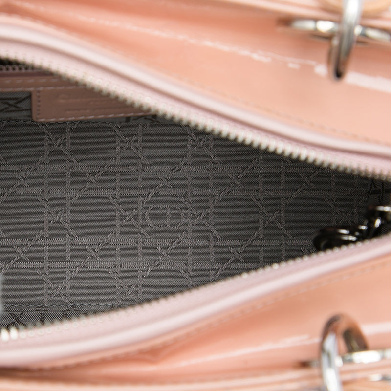 Medium Patent Cannage Lady Dior - Image 4