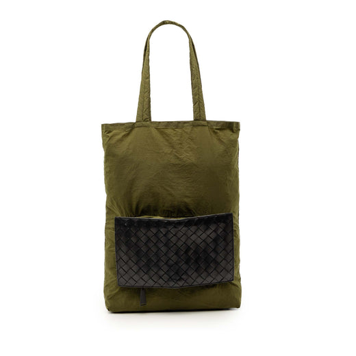Intrecciato Trimmed Nylon Eco Tote - Image 1