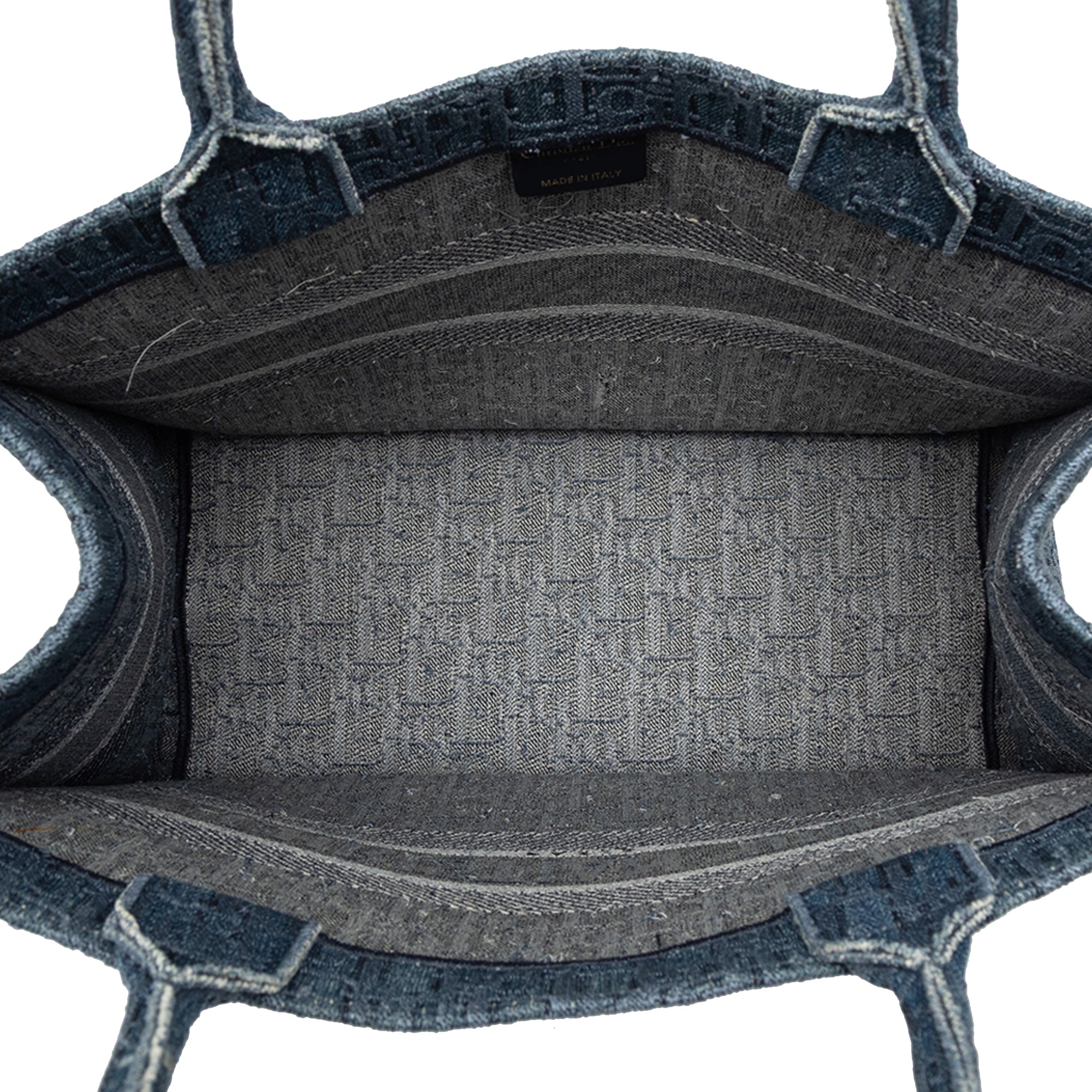 Medium Oblique Denim Book Tote - Image 4