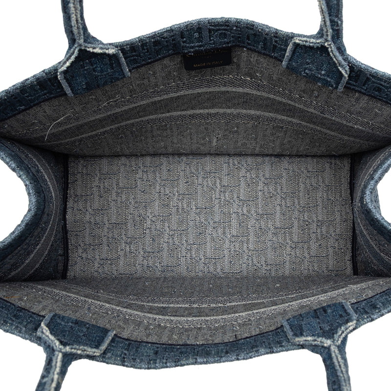 Medium Oblique Denim Book Tote - Image 4