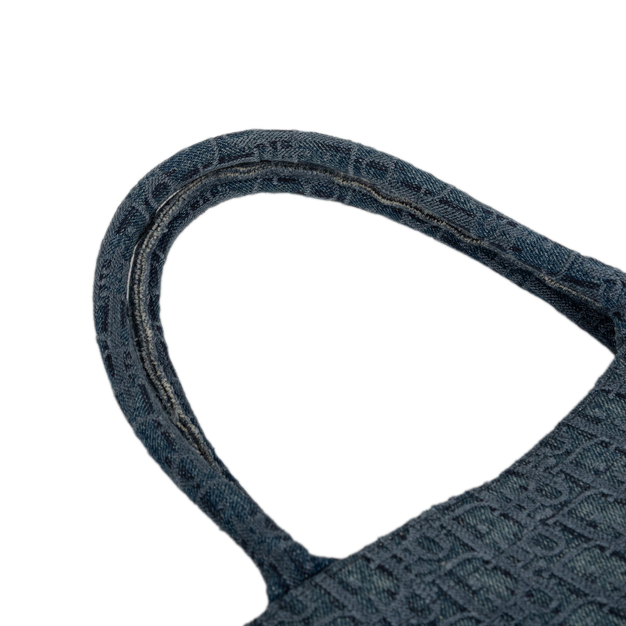Medium Oblique Denim Book Tote - Image 7