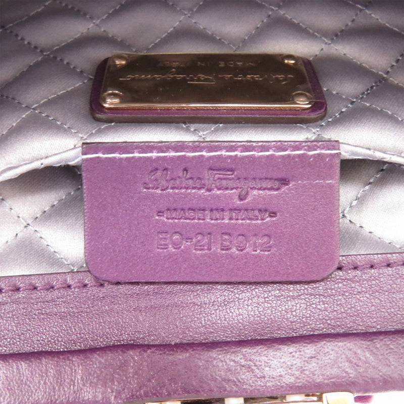 Satin Gancini Clutch with Chain - Image 6