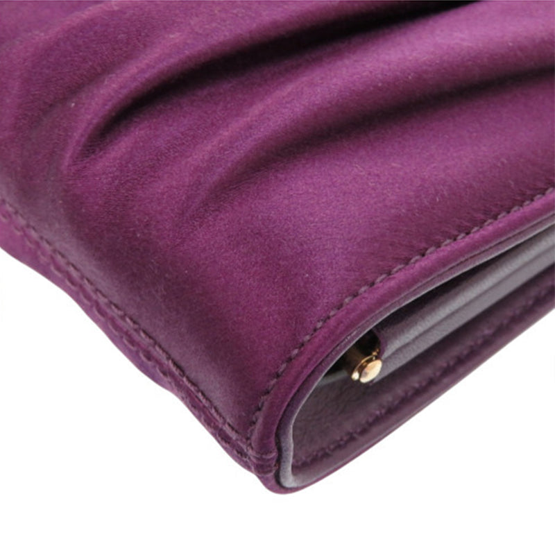 Satin Gancini Clutch with Chain - Image 9
