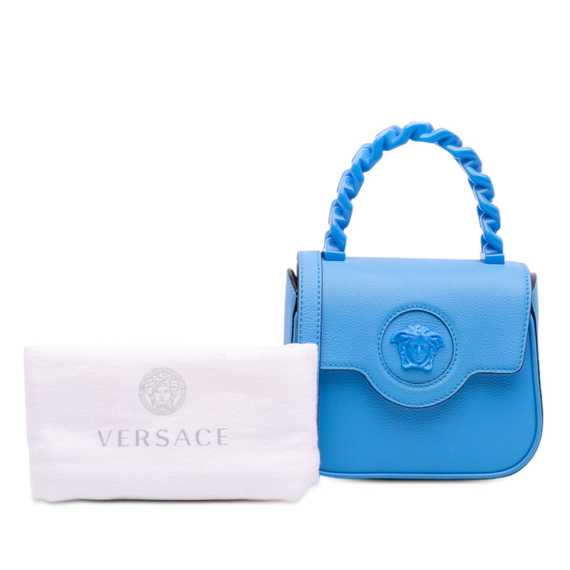 Mini Leather La Medusa Satchel - Image 12