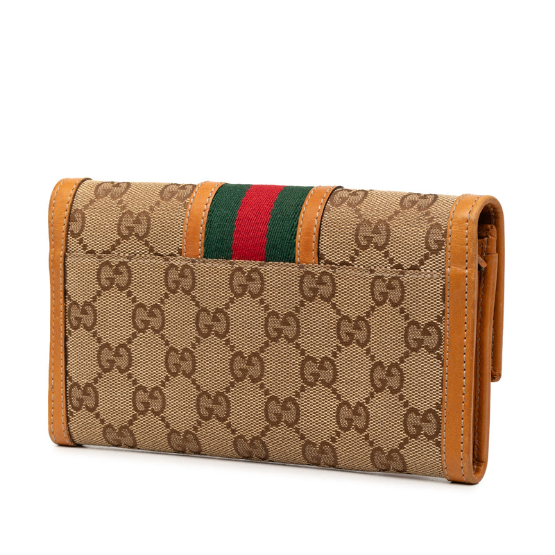 GG Canvas Web Continental Wallet - Image 2
