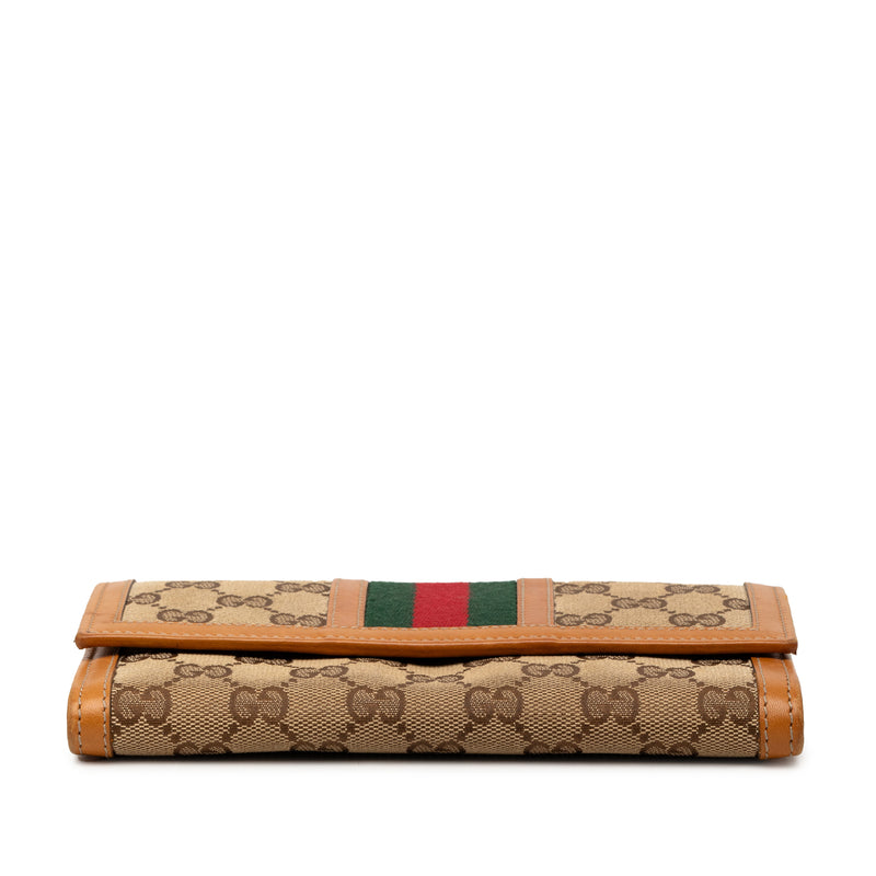 GG Canvas Web Continental Wallet - Image 3