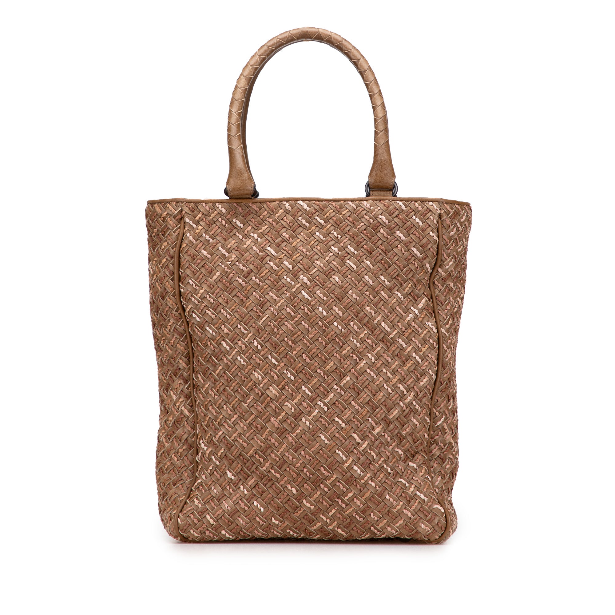 Calfskin Intrecciato Paglia Tote - Image 1