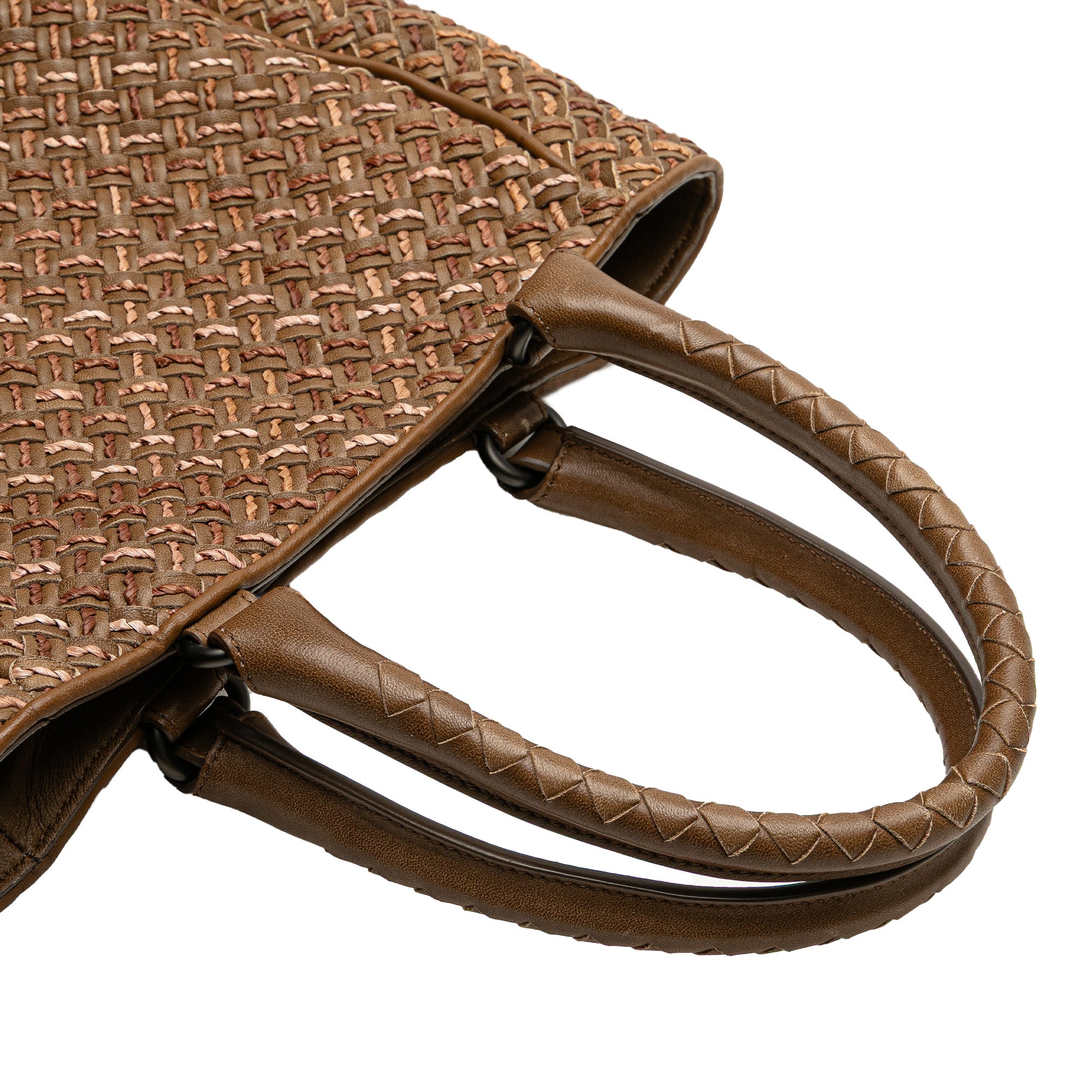 Calfskin Intrecciato Paglia Tote - Image 10