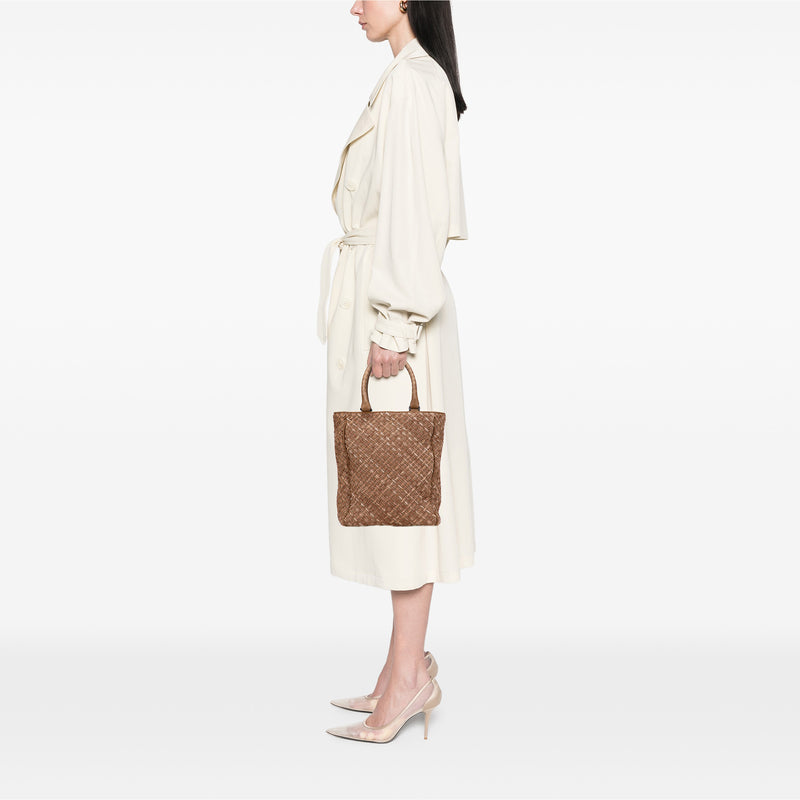 Calfskin Intrecciato Paglia Tote - Image 11