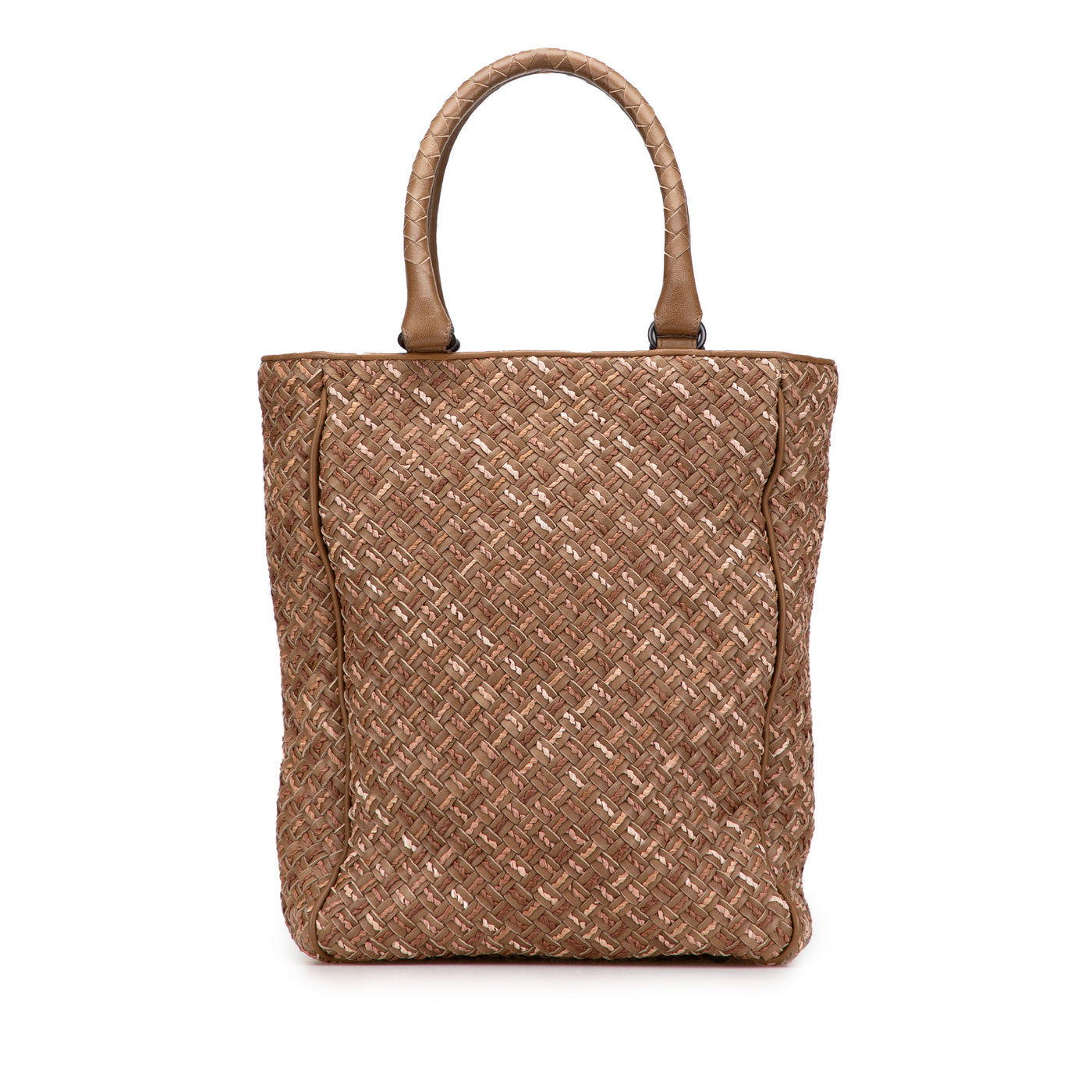 Calfskin Intrecciato Paglia Tote - Image 1
