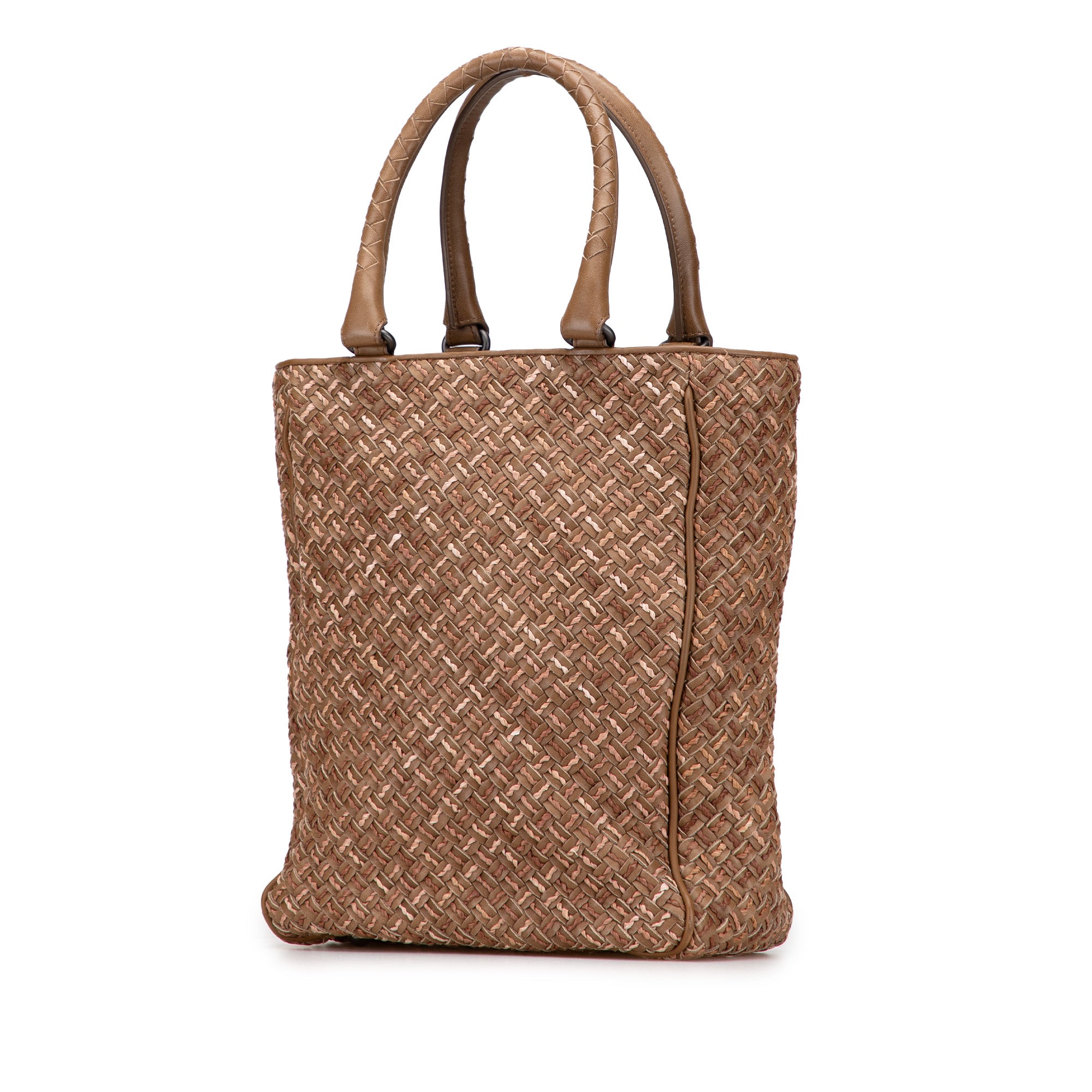 Calfskin Intrecciato Paglia Tote - Image 2