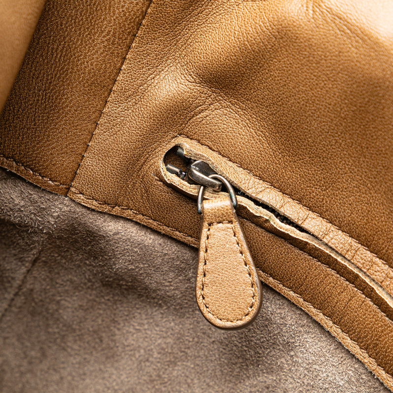 Calfskin Intrecciato Paglia Tote - Image 7