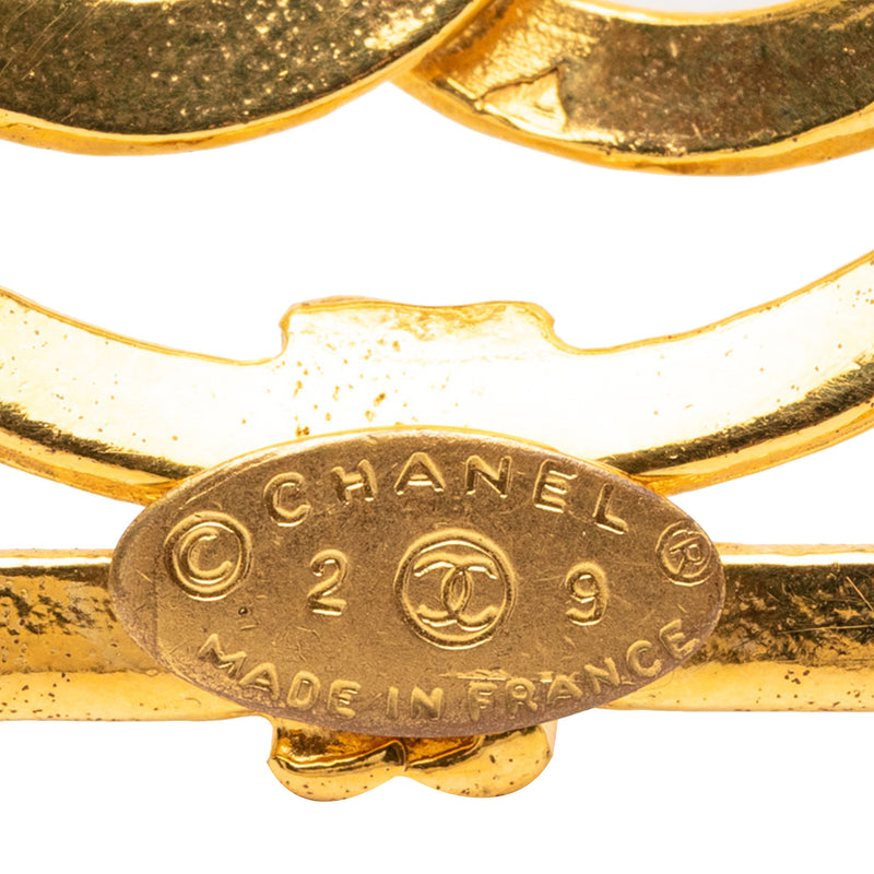 CC Gold Plated Square Brooch - Image 3