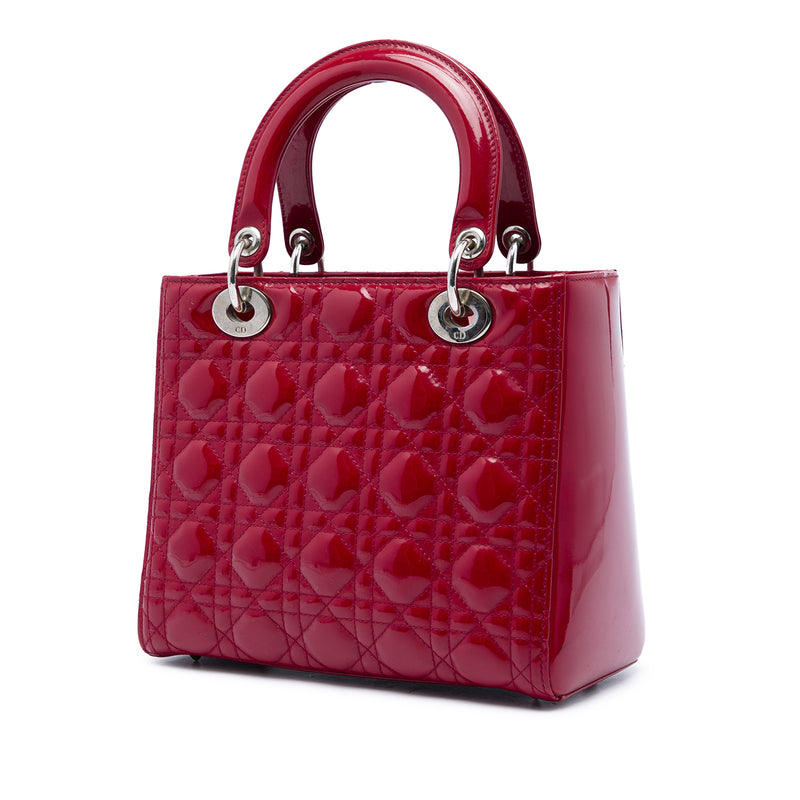 Medium Patent Cannage Lady Dior - Image 2