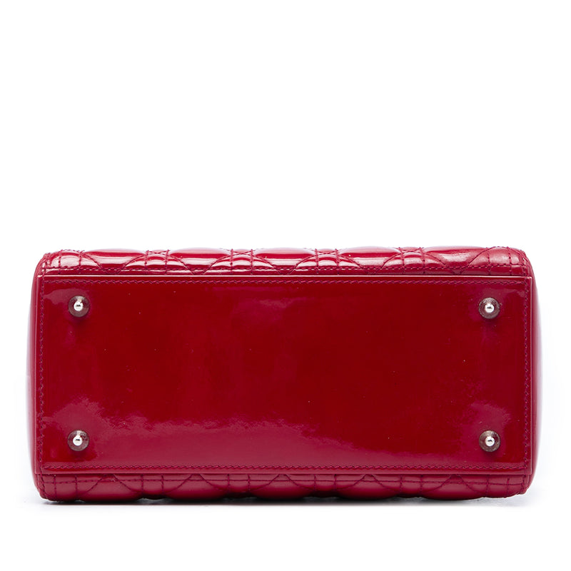 Medium Patent Cannage Lady Dior - Image 3