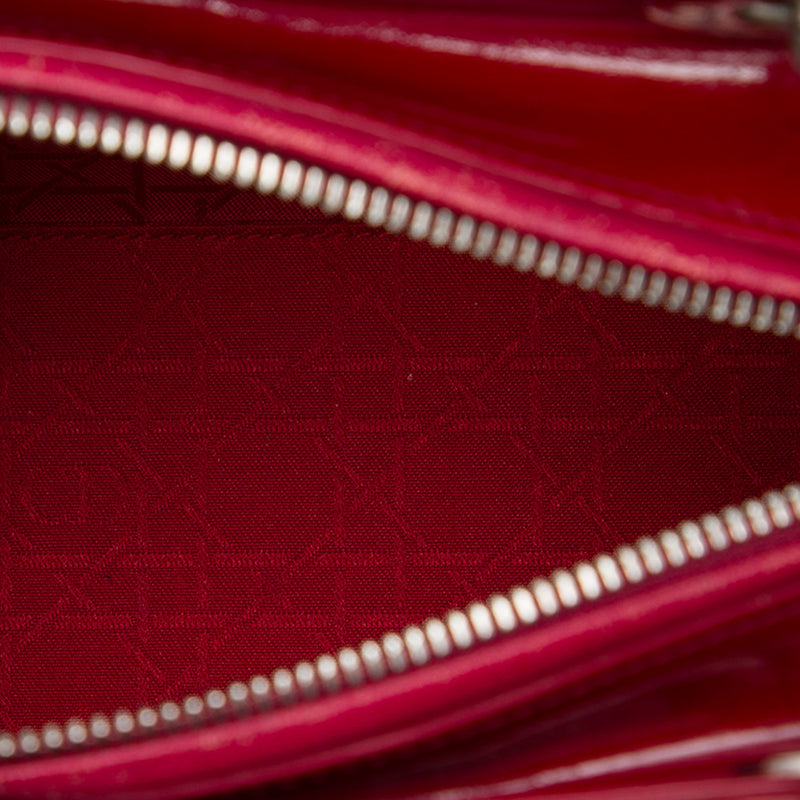 Medium Patent Cannage Lady Dior - Image 4