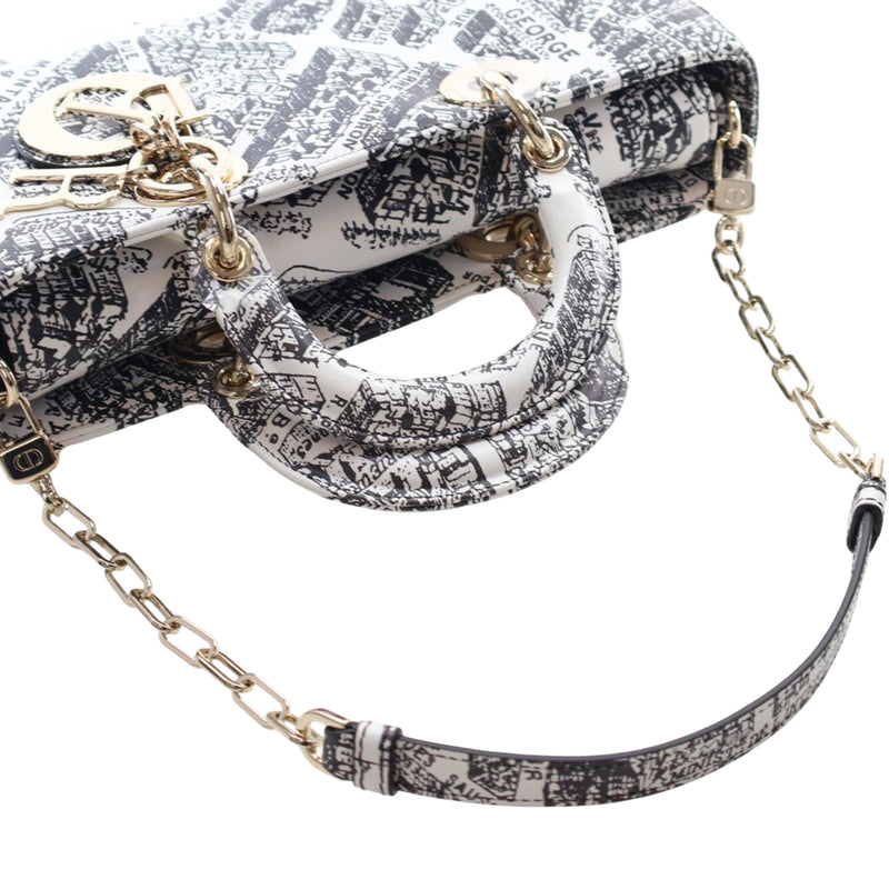 Medium Calfskin Plan De Paris Printed Lady D Joy - Image 12