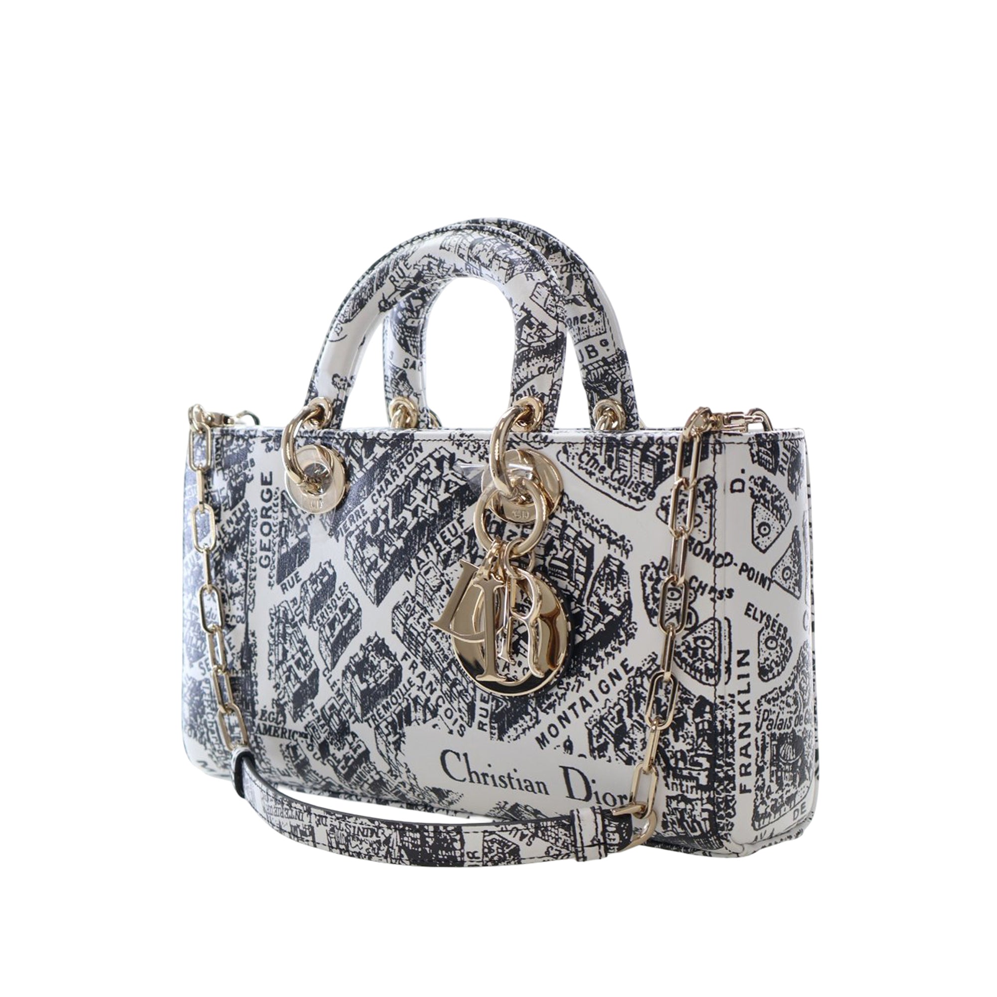 Medium Calfskin Plan De Paris Printed Lady D Joy - Image 2