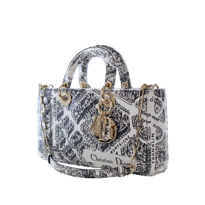 Medium Calfskin Plan De Paris Printed Lady D Joy - Image 2