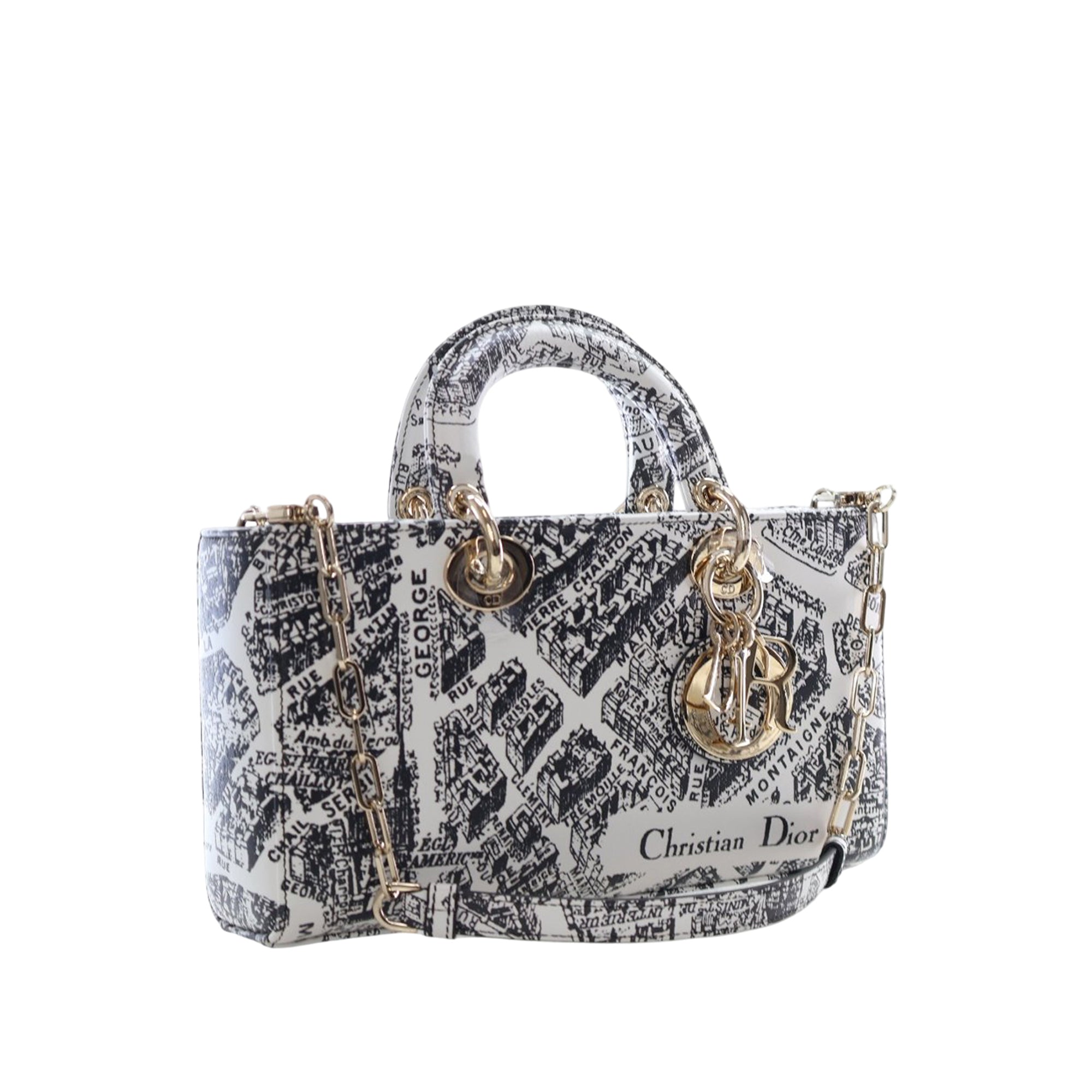 Medium Calfskin Plan De Paris Printed Lady D Joy - Image 3