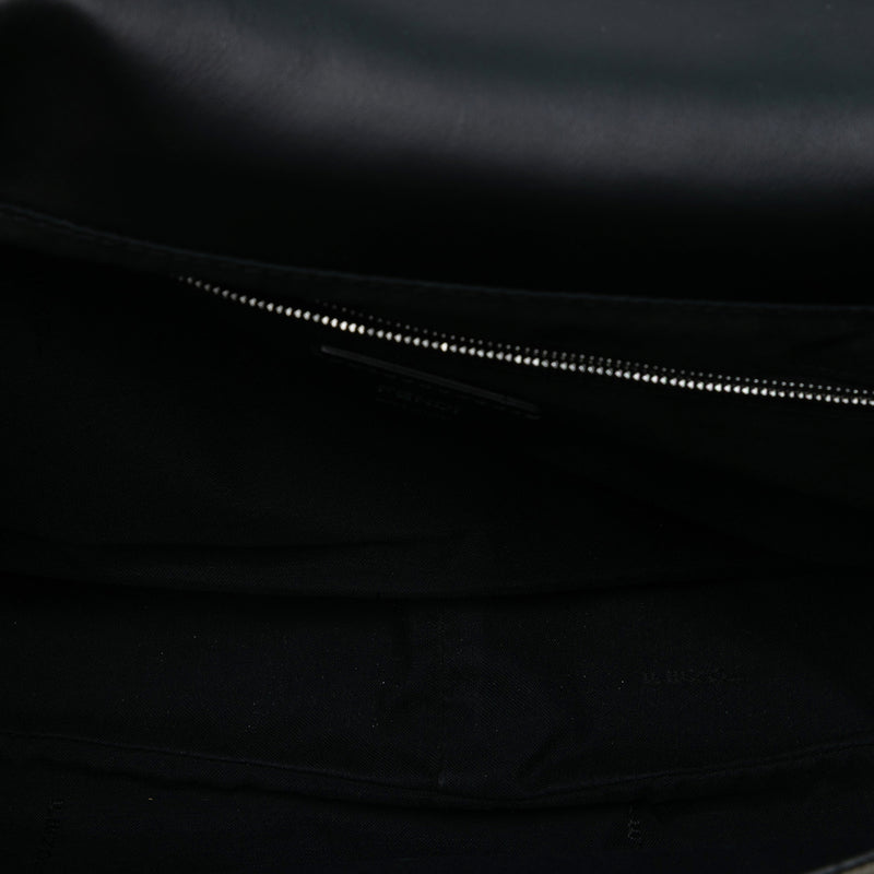 Large Zucca Canvas and Leather Convertible Belt Baguette - Image 4