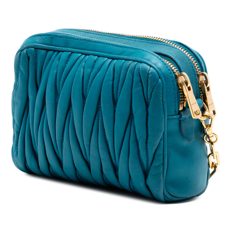 Quilted Leather Double Zip Camera Bag - Image 2
