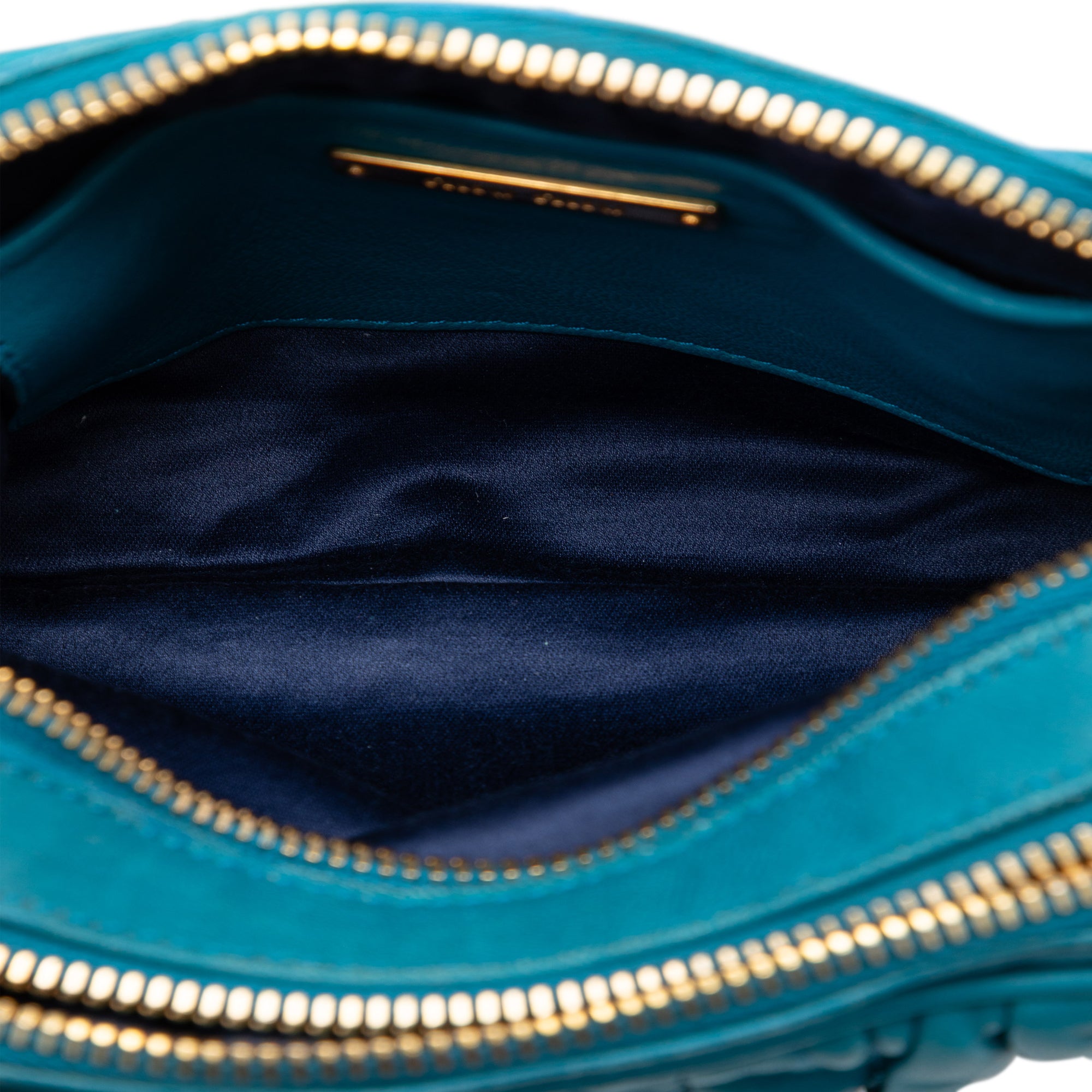 Quilted Leather Double Zip Camera Bag - Image 4