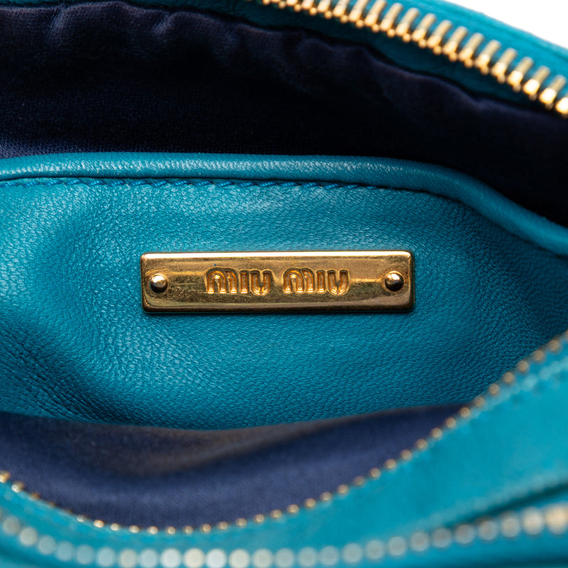 Quilted Leather Double Zip Camera Bag - Image 5