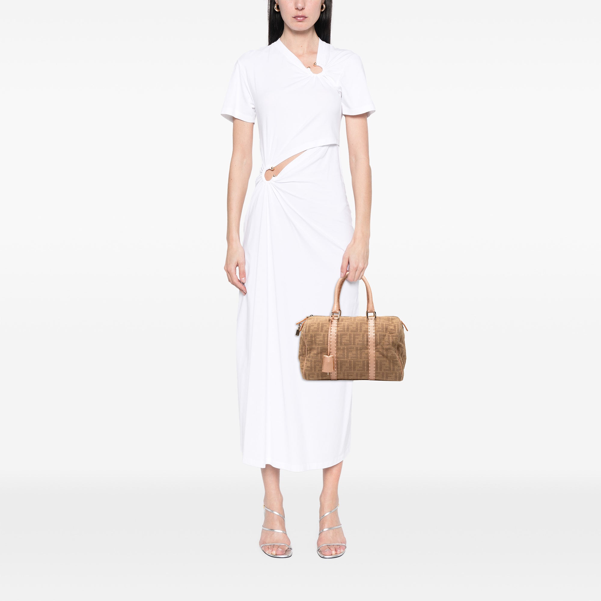 Zucca Canvas Selleria Boston Bag - Image 7