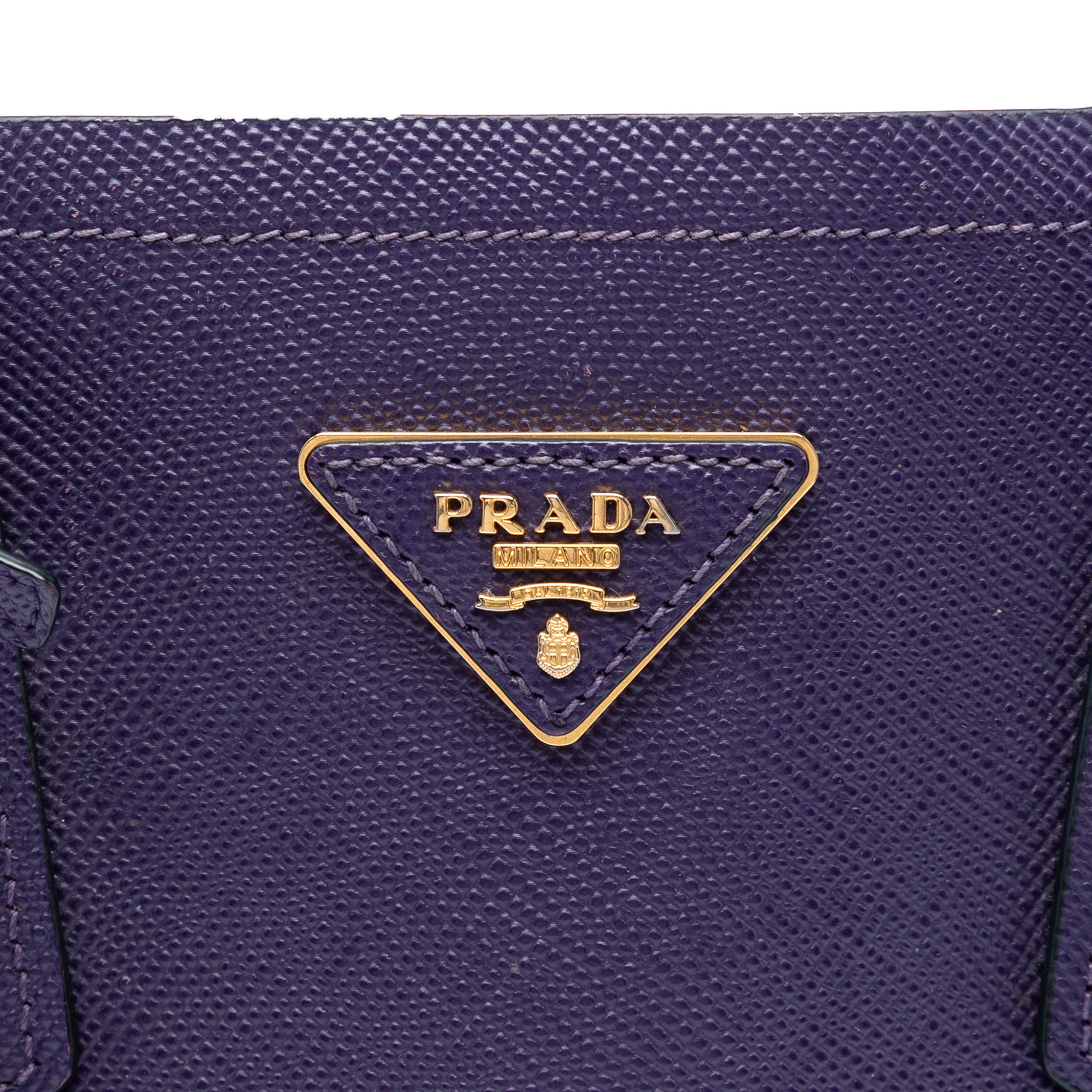 Medium Saffiano Cuir Double Satchel - Image 5