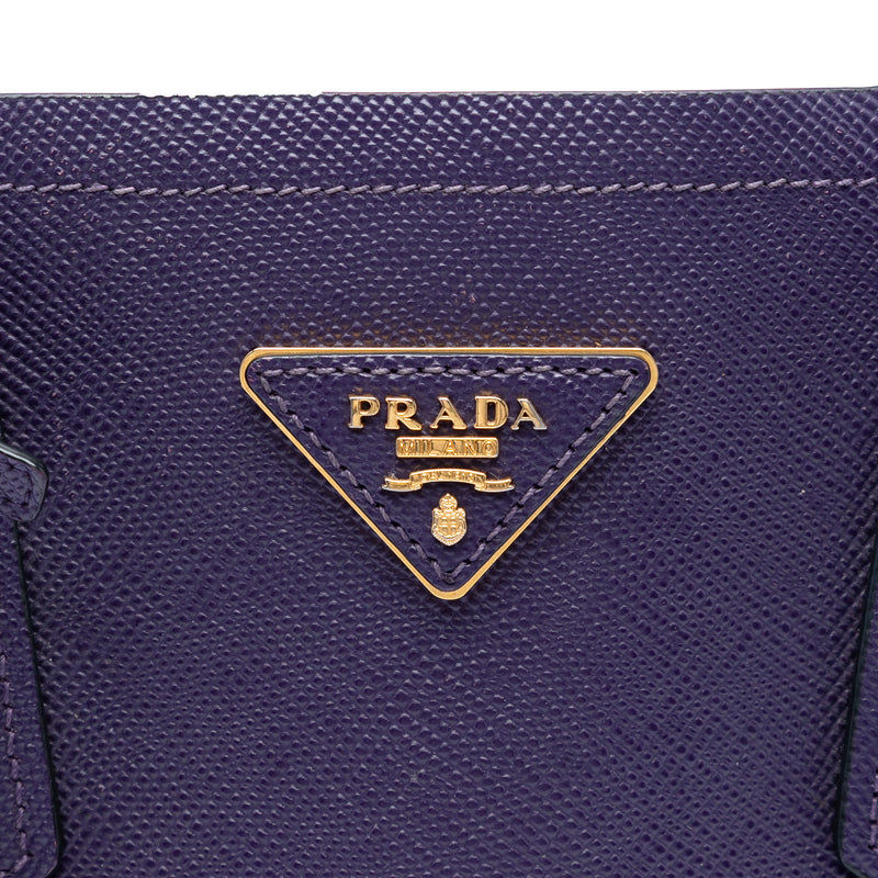 Medium Saffiano Cuir Double Satchel - Image 5