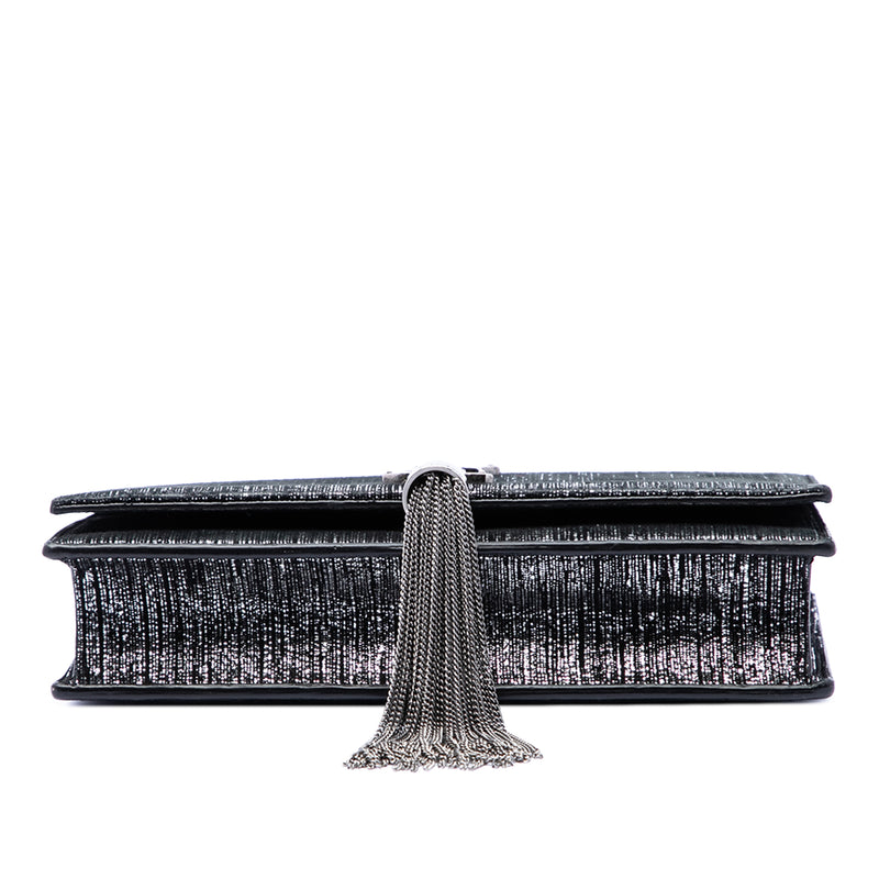 Metallic Suede Monogram Kate Tassel Wallet on Chain - Image 3