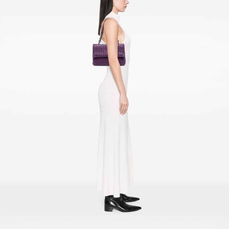 Small Nappa Intrecciato Olimpia Shoulder Bag - Image 7