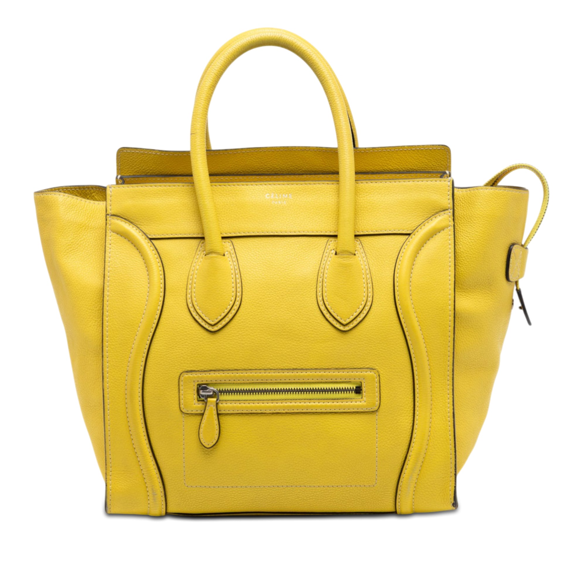 Mini Grained Calfskin Luggage Tote - Image 1