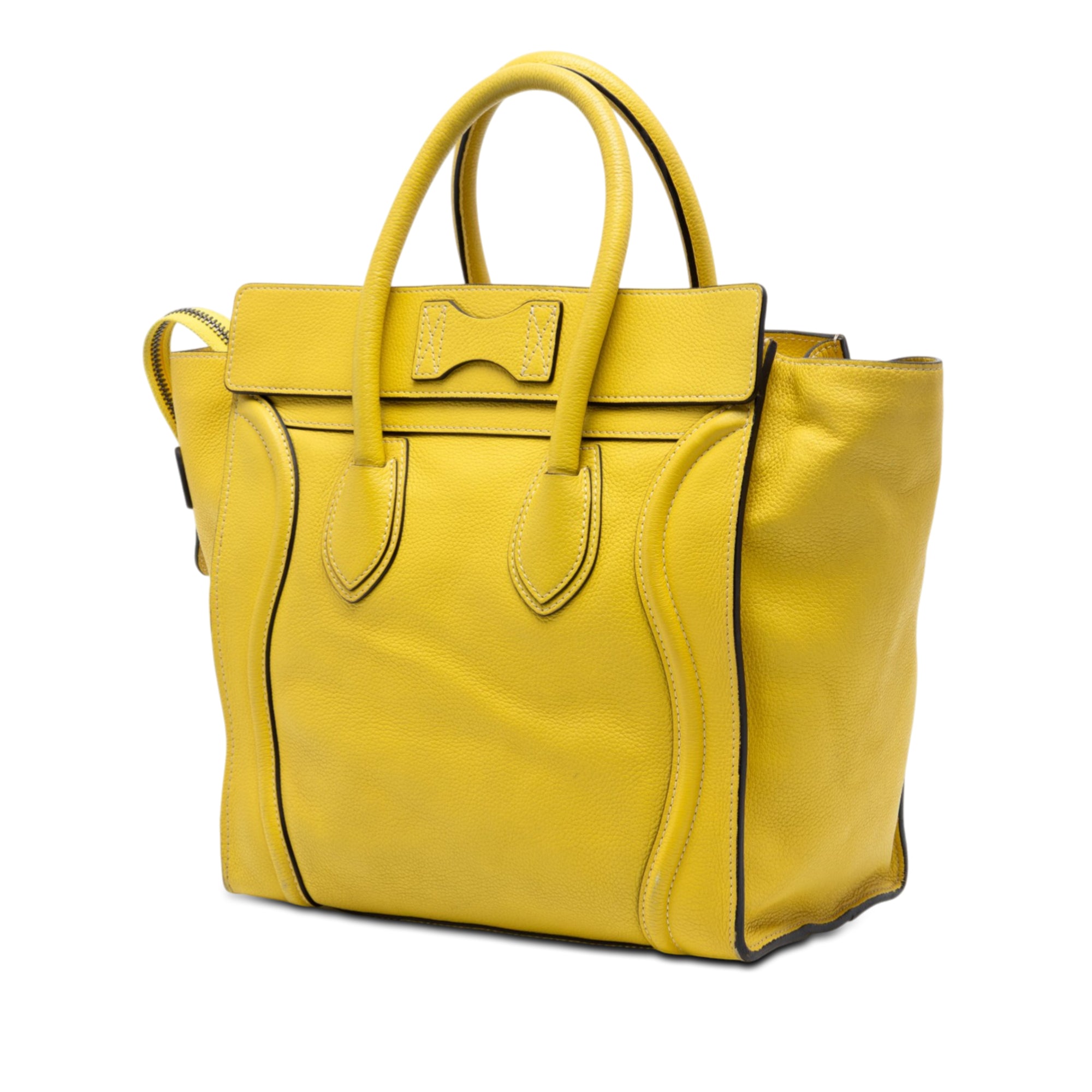 Mini Grained Calfskin Luggage Tote - Image 2