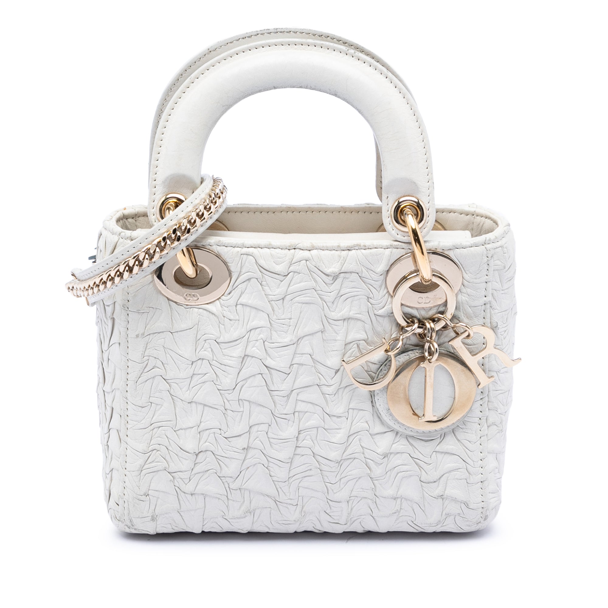 Mini Wavy Crinkled Lambskin Lady Dior - Image 1
