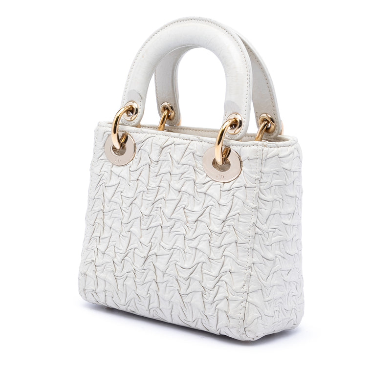 Mini Wavy Crinkled Lambskin Lady Dior - Image 2