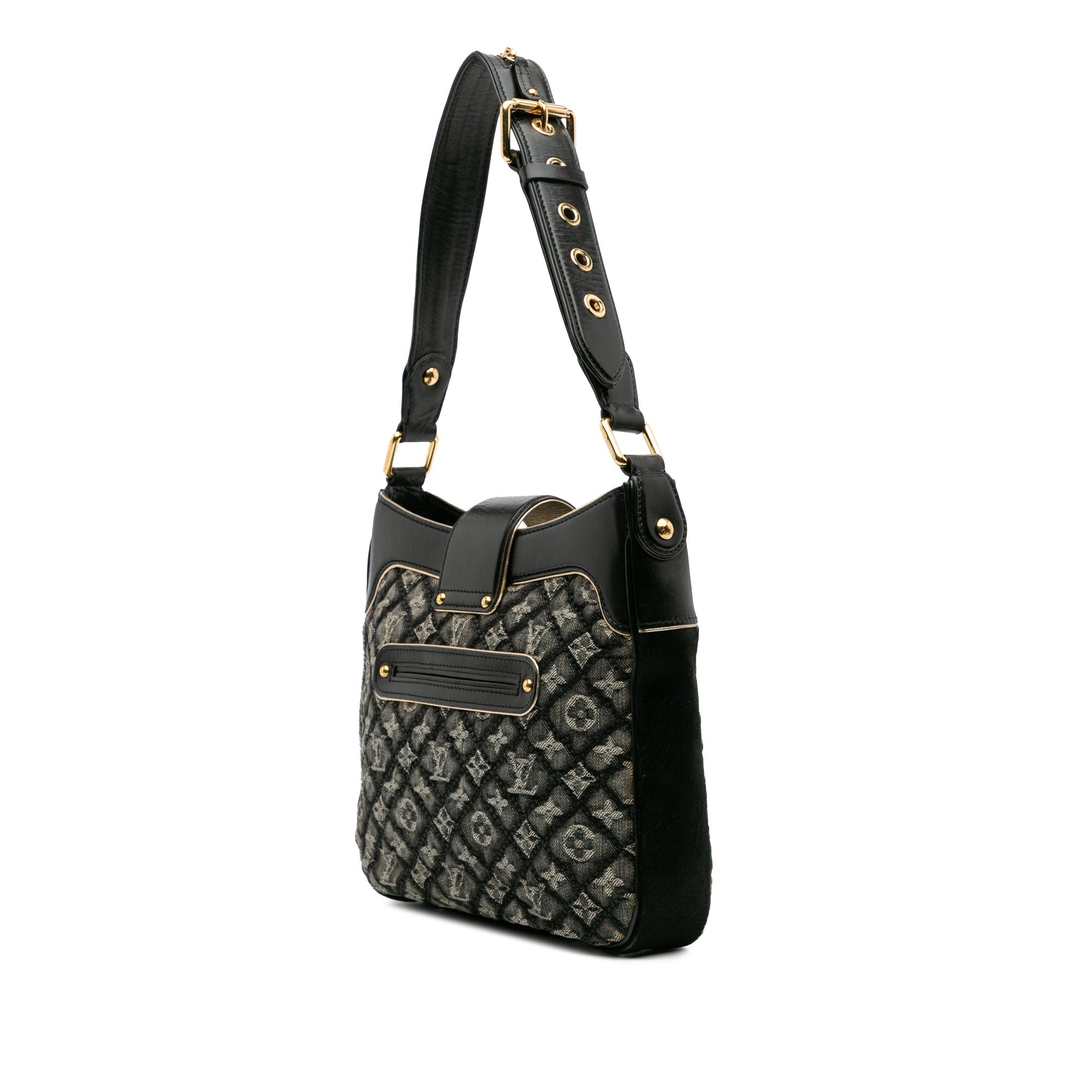 Quilted Monogram Denim Musette - Image 2