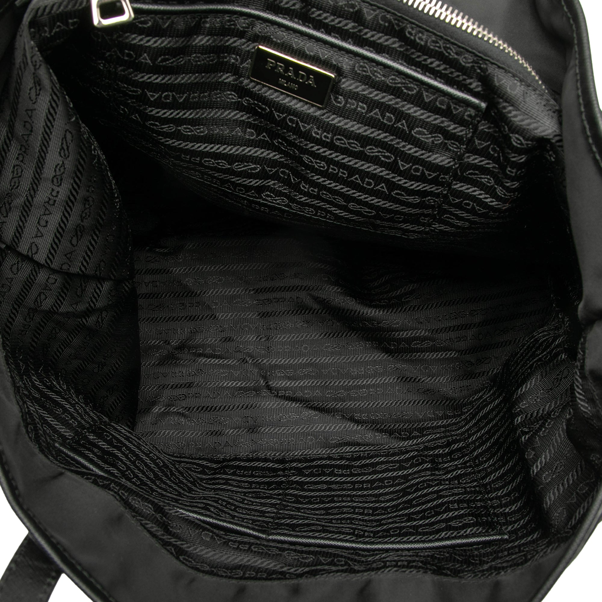 Saffiano Trimmed Tessuto Applique Tote - Image 4