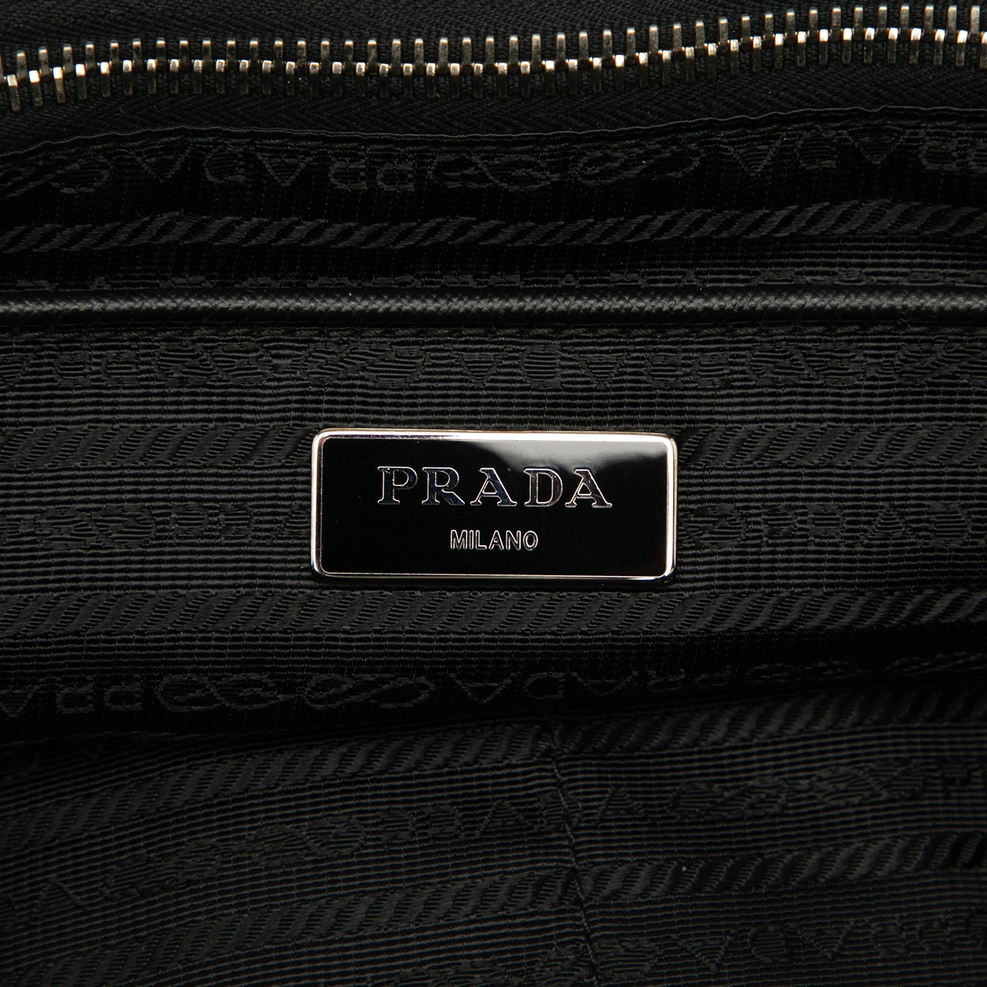 Saffiano Trimmed Tessuto Applique Tote - Image 5